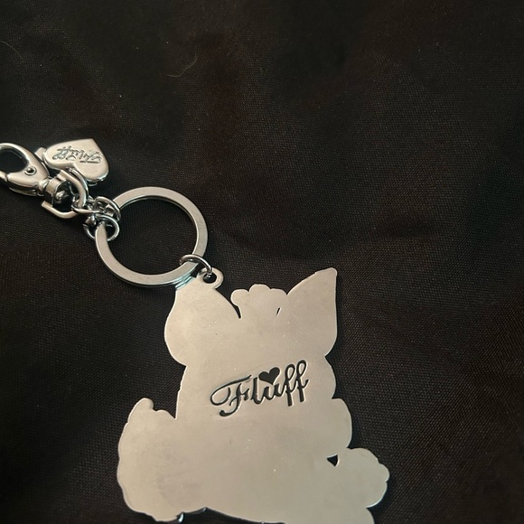 Cute Dog Keychain with Roses - Picture 3 of 3
